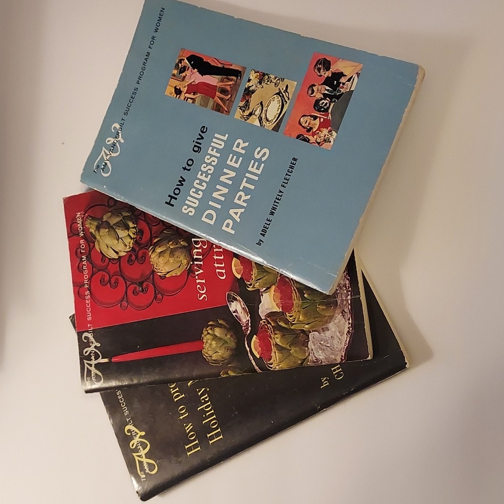 Amy Vanderbilt Vintage Cookbooks Set of 3